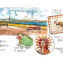 Mi proyecto del curso: Cuaderno de viaje en acuarela. Een project van Aquarelschilderen y Sketchbook van kelimusic - 16.07.2024