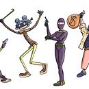 Mi proyecto del curso: Fábrica de personajes ilustrados Ein Projekt aus dem Bereich Traditionelle Illustration, Design von Figuren, Digitale Illustration, Kinderillustration und Erzählung von aruizhom - 16.07.2024