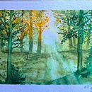 Mein Abschlussprojekt für den Kurs: Verträumte Aquarell-Landschaften: Halte Licht fest . % Silke Schmitt tarafından hazırlanan Tablo, Sulubo, Ve a Resim projesi - 07.14.2024