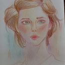 Mi proyecto del curso: Dibujo de retratos llamativos con lápices de colores. Un progetto di Disegno, Disegno di ritratti, Sketchbook e Disegno con matite colorate di Dariana Rubio - 19.07.2024