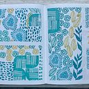 My project for course: Sketchbooking with Handmade Stamps. Un progetto di Illustrazione tradizionale, Pattern design, Stampa, Sketchbook e Incisione di Jolene Brown - 19.07.2024