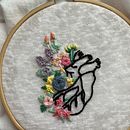 My project for course: Floral and Anatomical Embroidery for Clothes and Accessories. Embroider, Upc, cling, and Textile Design project by Alexandra Pasita - 07.19.2024
