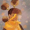 My project for course: Powerful Female Characters: Illustrating Confidence and Diversity . % Shirley Roberto tarafından hazırlanan Geleneksel illüstras, on, Tablo, Dijital İllüstras, on, Dijital Çizim, Dijital Bo, Ve ama projesi - 07.22.2024