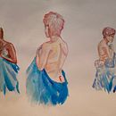 Il mio progetto del corso: Figura umana ad acquerello Ein Projekt aus dem Bereich Traditionelle Illustration, Bildende Künste, Malerei, Aquarellmalerei, Realistische Zeichnung und Anatomische Zeichnung von Liam Caruso - 20.07.2024