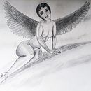 Angel. Projekt z dziedziny R i sunek ołówkiem użytkownika Juan Sánchez - 23.07.2024