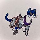 Ninja Pets. Ilustração tradicional, Desenho, Desenho anatômico e Ilustração com tinta projeto de archadames - 25.07.2024