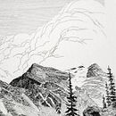 Mountains  Ein Projekt aus dem Bereich Bildende Künste, Artistische Zeichnung, Illustration mit Tinte, Naturalistische Illustration, Traditionelle Illustration und Skizzenentwurf von Nikita Busyak - 25.07.2024