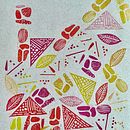Sketchbook con sellos hechos a mano. Un proyecto de Ilustración tradicional, Pattern Design, Estampación, Sketchbook y Grabado de Monica Cecilia Medina Avalos - 26.07.2024