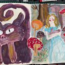 My project for course: Sketchbook Techniques for Children's Illustration. Character Design, Pencil Drawing, Children's Illustration, Sketchbook, Gouache Painting, and Picturebook project by Esra Ozturk - 07.26.2024