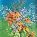 Mon projet du cours : Illustration botanique de peintures florales à l'acrylique. Fine Arts, Painting, Acr, lic Painting, and Botanical Illustration project by Michelle Guay - 07.28.2024