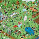 Mein Abschlussprojekt für den Kurs: Wimmelbild-Illustration mit Procreate. Un projet de Illustration traditionnelle, Illustration numérique , et Carnet de croquis de Marlit Mogritz - 28.07.2024