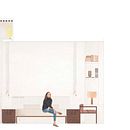 Interior Design for a Coworking in Barcelona. Een project van  Ontwerp, Architectuur, Interactief ontwerp e Interieurontwerp van estefaniagf_94 - 01.01.2020