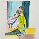 My project for course: Expressive Figure Drawing: Explore Lines, Shapes and Colors. Projekt z dziedziny  Sztuki piękne, R, sunek ołówkiem,  R, sunek, Portret, R, sunek realist, czn, R, sunek anatomiczn i Malowanie gwaszami użytkownika janweiss101 - 29.07.2024
