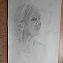 My project for course: Graphite Drawing Techniques for Planar Portraiture. Un proyecto de Bellas Artes, Bocetado, Dibujo, Dibujo de Retrato, Dibujo realista y Dibujo artístico de isha drew - 29.07.2024