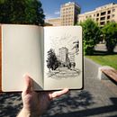 Karazin University Ein Projekt aus dem Bereich Bildende Künste, Artistische Zeichnung, Illustration mit Tinte, Traditionelle Illustration, Sketchbook und Skizzenentwurf von Nikita Busyak - 29.07.2024
