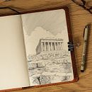 Ink Illustration Of Parthenon  Ein Projekt aus dem Bereich Bildende Künste, Concept Art, Traditionelle Illustration, Illustration mit Tinte, Sketchbook und Skizzenentwurf von Nikita Busyak - 29.07.2024