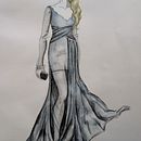 Assignment for course "Watercolor Fashion Illustration: Silhouette, Color and Flow". Fashion Illustration	, and Watercolor Painting project by Signe Licite - 07.29.2024