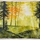Mein Abschlussprojekt für den Kurs: Verträumte Aquarell-Landschaften: Halte Licht fest. Pintura, e Pintura em aquarela projeto de ros_szb - 30.07.2024