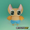 Mi proyecto del curso: Creación de personajes kawaii en 3D con Blender. Projekt z dziedziny Trad, c, jna ilustracja, Projektowanie postaci, Ilustracja c, frowa,  Modelowanie 3D i Manga użytkownika Francisco Soto - 31.07.2024