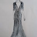 Assignment for course "Watercolor Fashion Illustration: Silhouette, Color and Flow". Fashion Illustration	, and Watercolor Painting project by Signe Licite - 07.30.2024
