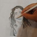 Mi proyecto del curso: Retrato realista con lápiz de grafito. Un proyecto de Ilustración tradicional, Bellas Artes, Bocetado, Dibujo a lápiz, Dibujo, Dibujo de Retrato, Dibujo realista, Dibujo artístico y Dibujo anatómico de Karen Marian Mojica Díaz - 26.07.2024