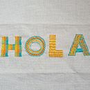 Mi proyecto del curso: Letras bordadas: el hilo como herramienta gráfica. Een project van Borduurwerk y Textielontwerp van Merlin Villegas - 01.08.2024