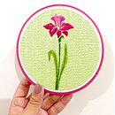 Lirio de Agosto. Embroider project by Coricrafts - 08.01.2024