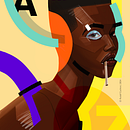 Mon projet du cours : Portraits numériques avec des éléments graphiques sur Procreate. Un projet de Illustration numérique, Dessin de portrait , et Dessin anatomique de Rudolf Cuchkin - 02.08.2024