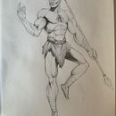 Mi proyecto del curso: Ilustración para cómics: anatomía de un superhéroe. Traditional illustration, Character Design, Comic, Pencil Drawing, and Figure Drawing project by juartpeacetetlh - 08.06.2024