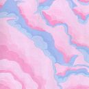 Pink Clouds . Pictură cu guașă și Pictura de Leana Rae Rondez - 08.02.2024