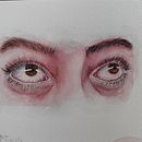 Mi proyecto del curso: Dibujos con acuarela: cómo pintar ojos expresivos. Fine Arts, Painting, Watercolor Painting, and Portrait Drawing project by lagembg - 08.03.2024