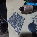 Mi proyecto del curso: Técnicas de tatuaje blackwork con línea fina. Desenho de tatuagens projeto de caflopa - 03.08.2024