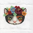 Meu projeto do curso: Ponto-cruz moderno com efeito fotográfico. Un progetto di Ricamo, Fiber Art e Textile Design di Carol Cunha - 04.08.2024