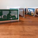 My project for course: Paper Playground: Create a Papercut Picturebook. Projekt z dziedziny Trad, c, jna ilustracja, Craft, Papercraft, Stor, telling, DIY i Narracja użytkownika pninawy - 03.08.2024