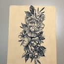 Mi proyecto del curso: Tatuaje botánico con puntillismo. Traditional illustration, Tattoo Design, and Botanical Illustration project by Andrea M. Rodriguez Garcia - 08.05.2024