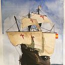 Mi proyecto del curso: Pintura en acuarela de paisajes marinos. Painting, Watercolor Painting, and Naturalistic Illustration project by Nicolas Stockar Rodriguez - 08.05.2024