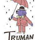 My project for course: Creation of an Illustrated Personal Identity "TRUMAN". Een project van Traditionele illustratie, Ontwerp van accessoires,  Br, ing en identiteit y Digitale illustratie van Patrick Laurent - 05.08.2024