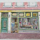 Mijn project van de cursus: Stadsbeeld in aquarel: breng je stad in beeld. Un projet de Peinture, Dessin, Aquarelle et Illustration architecturale de Cora Bijsterveld - 06.08.2024