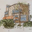 Mijn project van de cursus: Creëer expressieve architecturale schetsen met kleurstiften. Esboçado, Desenho, Ilustração arquitetônica, Sketchbook e Ilustração com tinta projeto de Tonneke Van Roosmalen - 13.08.2024