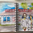 My project for course: Artistic Watercolor Sketching: Dare to Express Your Ideas. Ilustração tradicional, Esboçado, Criatividade, Desenho, Pintura em aquarela, e Sketchbook projeto de ckiesler - 14.08.2024