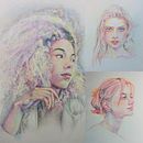 My project for course: Vibrant Portrait Drawing with Colored Pencils Ein Projekt aus dem Bereich Zeichnung, Porträtzeichnung, Sketchbook und Zeichnen mit Buntstiften von siuman_only - 26.07.2024