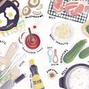 My project for course: Illustrated Recipes: Making Delicious Art. Un progetto di Illustrazione vettoriale, Disegno, Illustrazione digitale, Pittura digitale e Illustrazione naturalistica di Sera Latterell - 15.08.2024