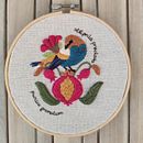 Mi proyecto del curso: Técnica de bordado con paso atrás Ein Projekt aus dem Bereich Stickerei und Textildesign von Pompon Panache - 18.08.2024