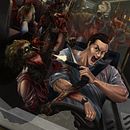 Zombie Bus attack. Un proyecto de Bellas Artes, Ilustración digital, Pintura, Dibujo, Creatividad, Concept Art, Dibujo artístico y Dibujo digital de Andrés Felipe García Muñoz - 18.03.2024