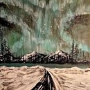 abstraccion de paisaje. Un progetto di Illustrazione tradizionale, Pittura e Pittura acrilica di Antonio Majuelos - 19.08.2024
