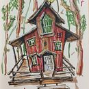 Meu projeto do curso: Desenho arquitetônico expressivo com marcadores coloridos. Een project van  Schetsen,  Tekening,  Architecturale illustratie, Sketchbook y  Illustratie met inkt van joelvieira_sh - 19.08.2024