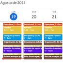 Mi proyecto del curso: Organización de agenda: gestiona tu tiempo y energía. Projekt z dziedziny Doradztwo kreat, wne, Zarządzanie projektowaniem, Marketing, Zarządzanie, Produkt i wność użytkownika Luis Fernando Delgado Landazuri - 17.08.2024