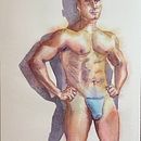 My project for course: The Human Figure in Watercolor. Un proyecto de Ilustración tradicional, Bellas Artes, Pintura, Pintura a la acuarela, Dibujo realista y Dibujo anatómico de Juan Carlos Cuneo - 25.07.2024