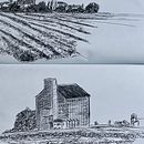 Paysages d’Eure et Loir. Een project van  Beeldende kunst,  Schetsen,  Tekening y  Illustratie met inkt van Sophie du Buisson - 20.08.2024