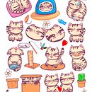 Mi proyecto del curso: Ilustración kawaii: crea personajes encantadores. Projekt z dziedziny Trad, c, jna ilustracja, Projektowanie postaci i Manga użytkownika Africa Piedecausa - 21.08.2024